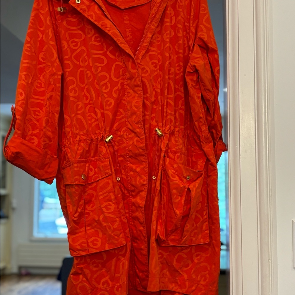 Escada Vibrant Red Utility Jacket